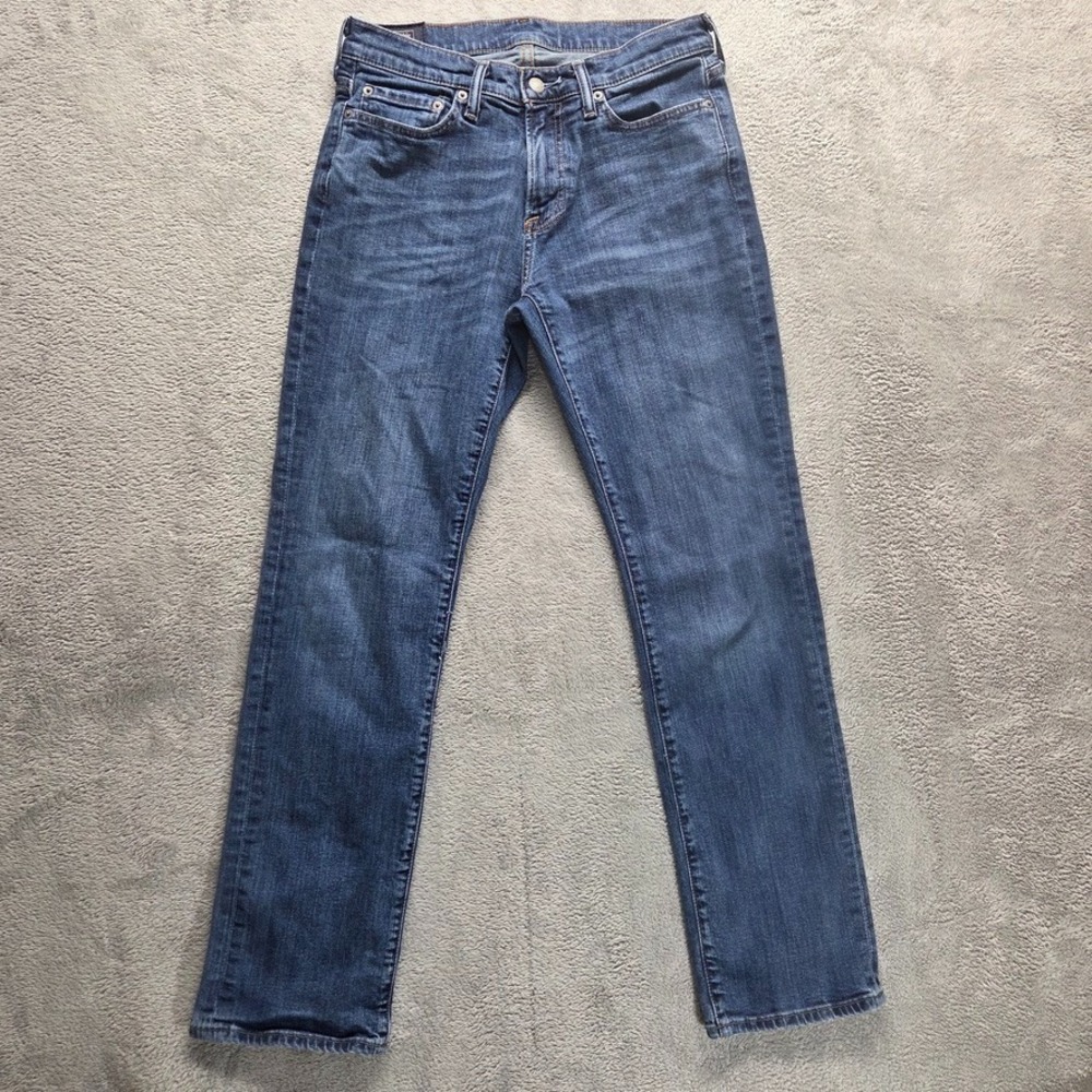 Abercrombie & Fitch Jeans Mens 29X32 Blue Kennan Straight Low Rise Stretch Denim